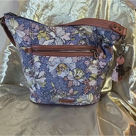 Sakroots Handbags - Sakroots Floral Hobo Sack Shoulder Bag